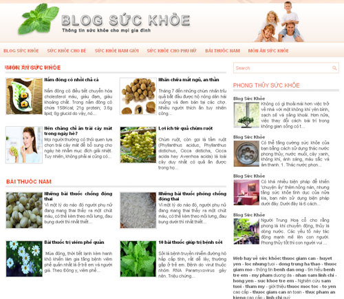 Blog sức khỏe – Giới thiệu website mới
