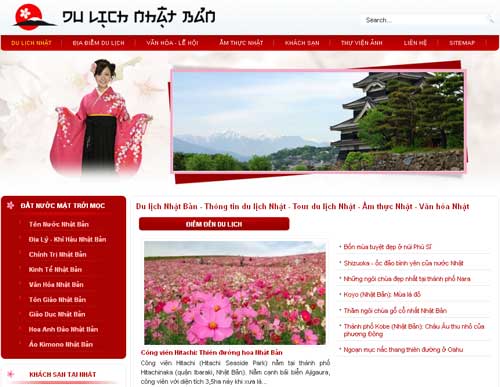 Du lịch Nhật Bản – Thông tin du lịch Nhật – Tour du lịch Nhật – Ẩm thực Nhật – Văn hóa Nhật – Giới thiệu website mới